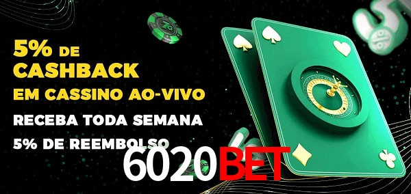 Promoções do cassino ao Vivo 6020bet